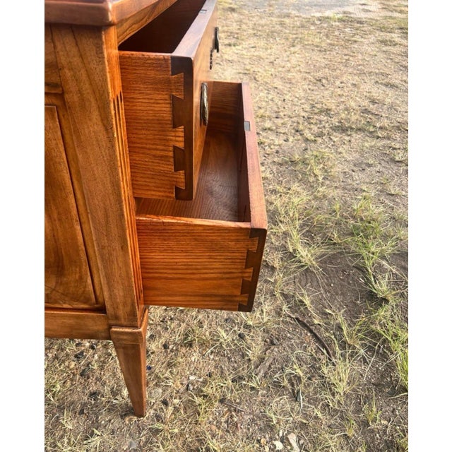 French 19th Century Louis XVI Walnut Chest of Drawers or Commode For Sale - Image 9 of 9