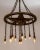 Large Antique 11-Light Metal Star Chandelier For Sale - Image 11 of 12