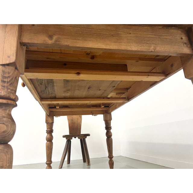 Pine Farm Dining Table, 1970s For Sale - Image 11 of 18
