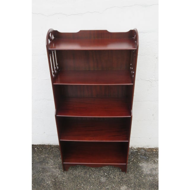 Mahogany 1940s Bookcase Display Shelving Cabinet 6282 For Sale - Image 9 of 11