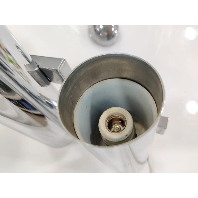 Silver Mid-Century Sconce by Gaetano Sciolari, 1960s For Sale - Image 8 of 11