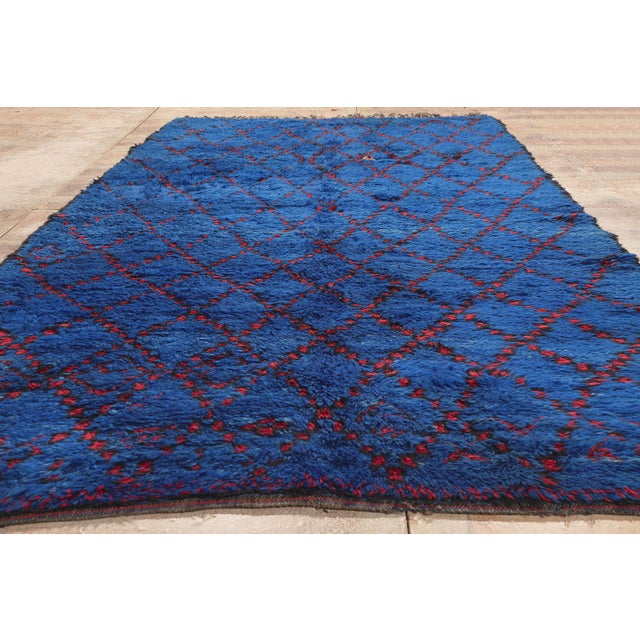 Vintage Beni MGuild Moroccan Rug, 06'02 X 11'09 For Sale - Image 9 of 10