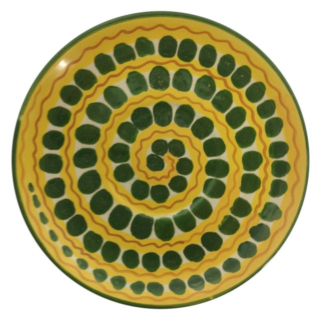 Mid-Century Italian Ceramic Plate For Sale