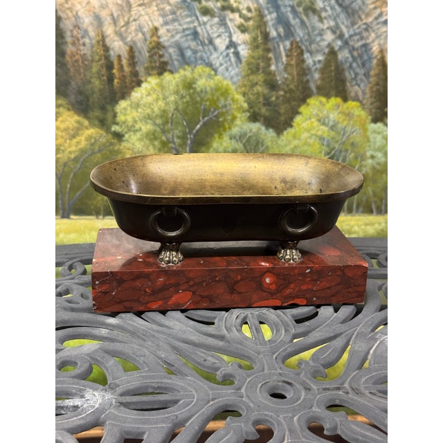 19th Century Roman Grand Tour Tub on Rossi Marble Base, Antique For Sale - Image 11 of 12