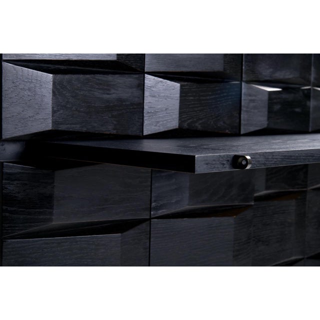 Brutalist Belgian Highboard from De Coene, 1970s For Sale - Image 9 of 12