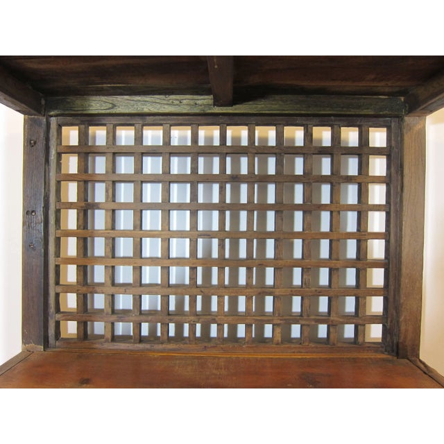 Brown Rustic Elm Wood Bookcase For Sale - Image 8 of 9