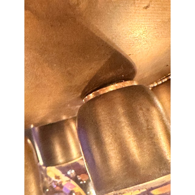 Mid Century Murano Glass Spike Sputnik Chandelier, Brass Globe, 1960s Lighting For Sale - Image 17 of 18