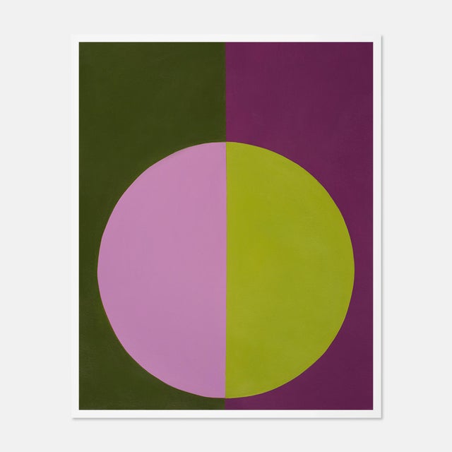 Stephanie Henderson Violet & Green Forever Medium White Framed Print by Stephanie Henderson For Sale - Image 4 of 4