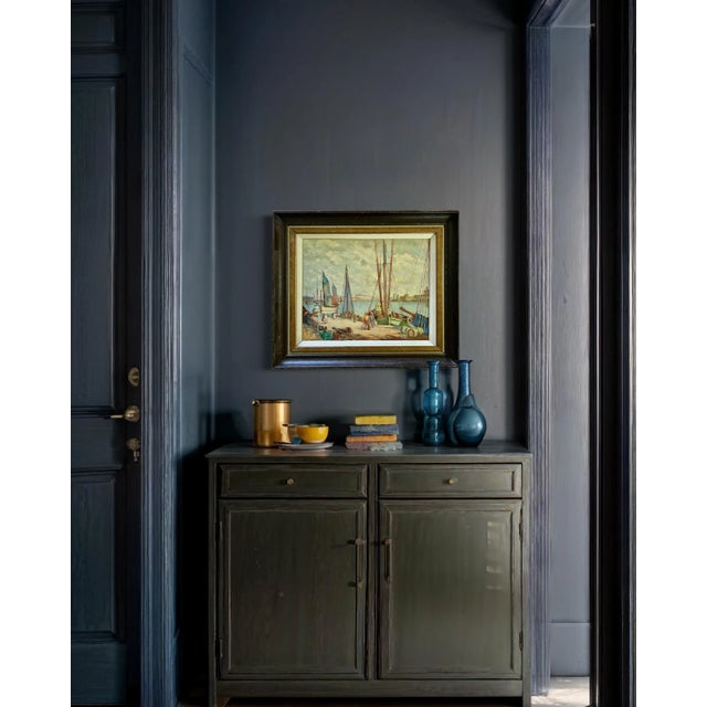 Early 20th Century Brenton Harbor Scene After William Lee-Hankey Oil Painting on Artist Panel, Framed For Sale - Image 11 of 12