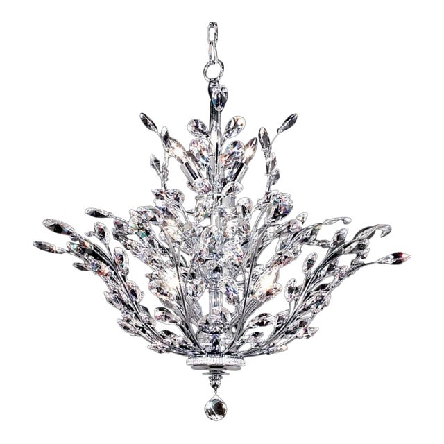 James Moder Crystal Chandelier For Sale