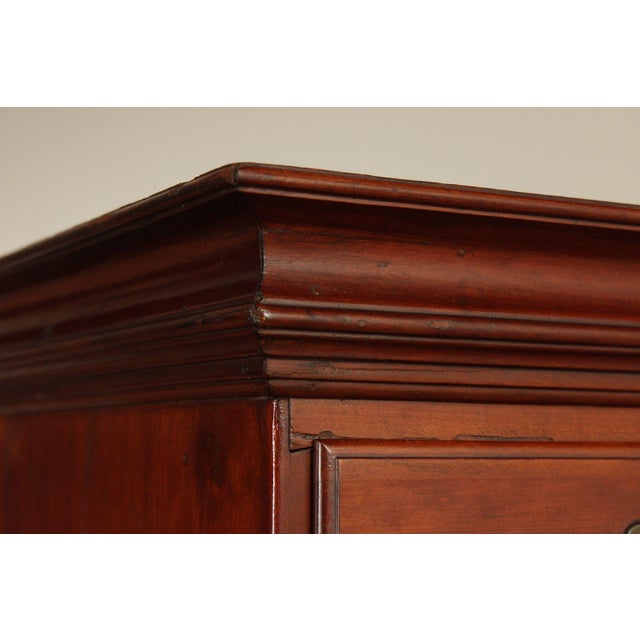 Antique American Chippendale Period Cherry Tall Chest Of Drawers For Sale - Image 10 of 18