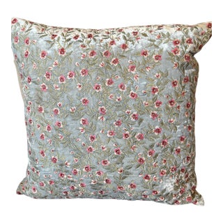 Anke Drechsel Lovely Blue Pillow Silk Velvet 18x18 For Sale