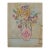 1940s Scandinavian Folk Art Outsider Naive Drawing, Floral Still Life in Vase For Sale