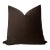 Umber Brown Velvet Pillow, 24x24 Pillow For Sale