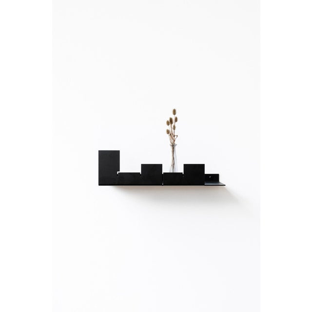 NVMD City Floating Shelf in Black Steel from EMKO, Set of 2 For Sale - Image 15 of 15