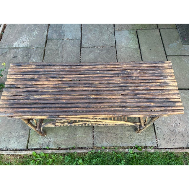Vintage Adirondack Twig Console Table For Sale - Image 9 of 9