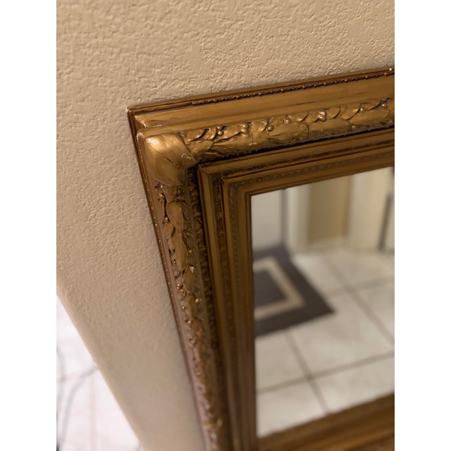 French Provincial Large Ornate Baroque Gold Gilt Mirror – Elaborate Leaf & Berry Frame – Vintage/Traditional For Sale - Image 3 of 11