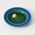 Rare stoneware bowl from the Danish company Herman August Kähler. Finished with a deep blue and green glaze and featuring...