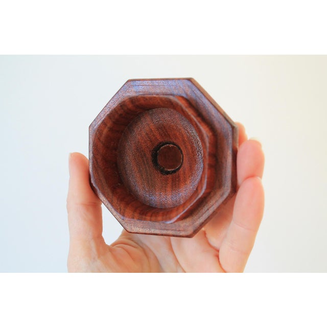 Mid 20th Century Mid-Century Modern Teak Wood Octagonal Lidded Container For Sale - Image 5 of 8