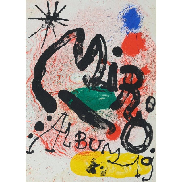 Joan Miró (1893-1983) Abstract Composition Original color lithograph On wove paper, 22 x 30 cm (approx. 9 x 12 inches)...