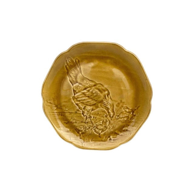 19th Century Majolica Hen Vase, Delphin Massier For Sale - Image 16 of 18