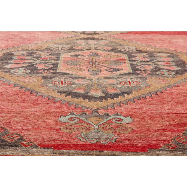 Mid 20th Century Vintage Turkish Kars Rug, 06'09 X 10'08 For Sale - Image 5 of 10
