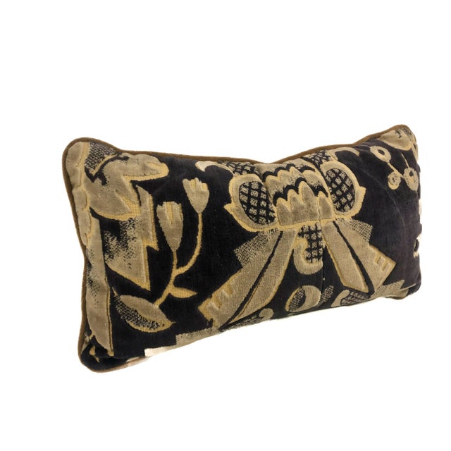 Rare French Art Deco fabric from 1920 made recently into the pillow. It has a soft and pleasant texture, it is in perfect...