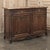 French Country Antique Country French Louis XIV Walnut Marble Top Buffet For Sale - Image 3 of 18