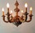 19th Century French Napoleon III Style Hand-Carved and Gilt Painted 6-Light Wooden Chandelier For Sale - Image 16 of 17