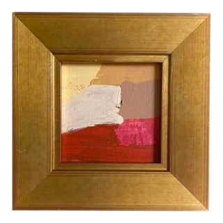 "Red and Ochre" 2026 Framed Mini Painting by Jessalin Beutler For Sale