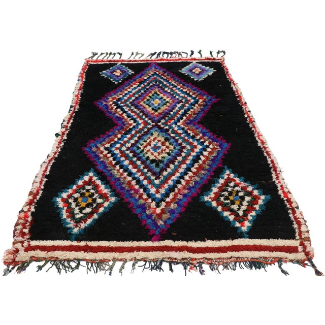 Tribal Late 20th Century Vintage Berber Moroccan Rug, 04'06 X 07'01 For Sale - Image 3 of 9