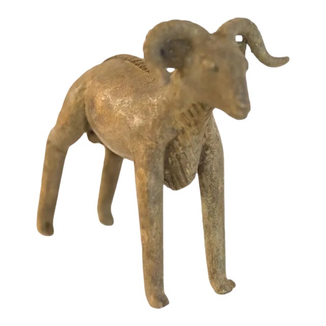 Vintage African Ram Sculpture For Sale