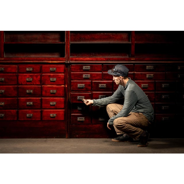 Massive Early 20th Century Double Apothecary Cabinet Set by W. B. McLean For Sale - Image 9 of 15
