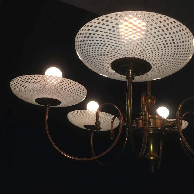 1940s Reticello Chandelier from Venini, 1940s For Sale - Image 5 of 10
