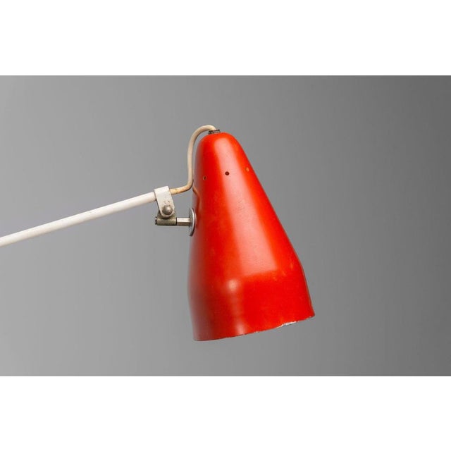 Metal Model 6320 Floor Lamp by Wim Rietveld for Gispen, Netherlands, 1953 For Sale - Image 7 of 18