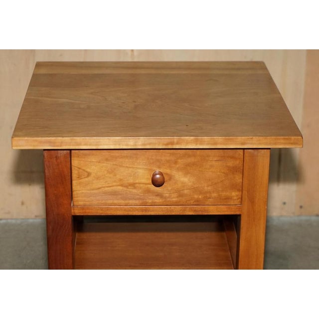 Cherrywood Side Tables or Nightstands from Harrods London, Set of 2 For Sale - Image 17 of 18