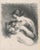 Wonderful black and white lithograph on China paper. Excellent conditions, including a ivory colored cardboard...