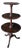 Late 19th Century Mahogany 3 Tier Spoon Foot Pedestal Base Dumbwaiter For Sale