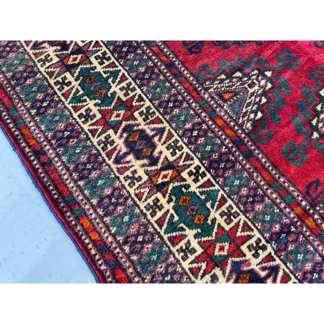 2000 - 2009 Yomut Turkmen Kepse Gul Single Column Runner - 2'8" X 12'0 For Sale - Image 5 of 11