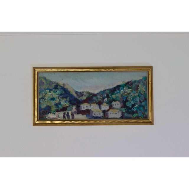 Bertil Wahlberg, Village, 1960s, Oil on Panel, Framed For Sale - Image 10 of 10