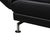 Leather Chrome Corner Sofa in Black with Manual Function by Brühl Moule For Sale - Image 12 of 18