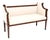 Antique French Scroll End Settee, 1880 For Sale