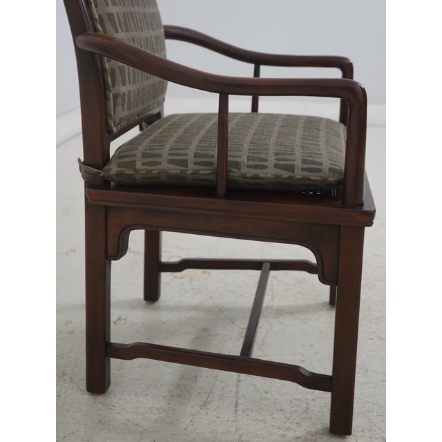 Pair Henredon Asian Modern Dining Room Chairs For Sale In Philadelphia - Image 6 of 18