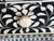 Black Aditya Handicrafts Indian Black & White Bone Inlay Dressing Table & 32.75” Round Mirror, 2021 For Sale - Image 8 of 13