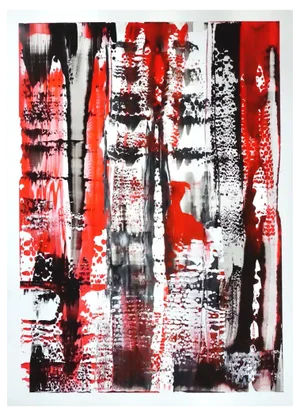 Sumit Mehndiratta, Composition No. 356, 2022, Acrylic Paint on Yupo Paper