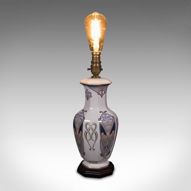 Pair of Vintage Liberty London Table Lamp Bases, English, Ianthe Pattern, Light For Sale - Image 6 of 10