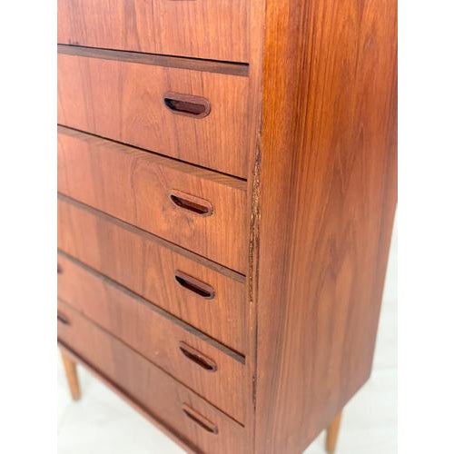 Wood Vintage Danish Teak Chest of Drawers For Sale - Image 7 of 10