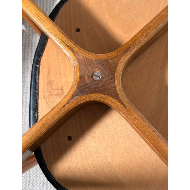 1960s 1960s Danish Modern Teak Dining Chairs, Sculptural Scandinavian Pair For Sale - Image 5 of 6