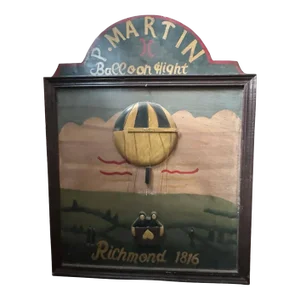 Antique Wooden Wall Plate by P. Martin Baee, 1816 – Framed Art From Richmond