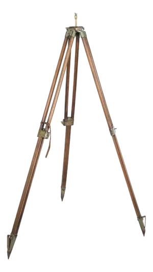 Vintage Oak Tripod Stand, 1940s
